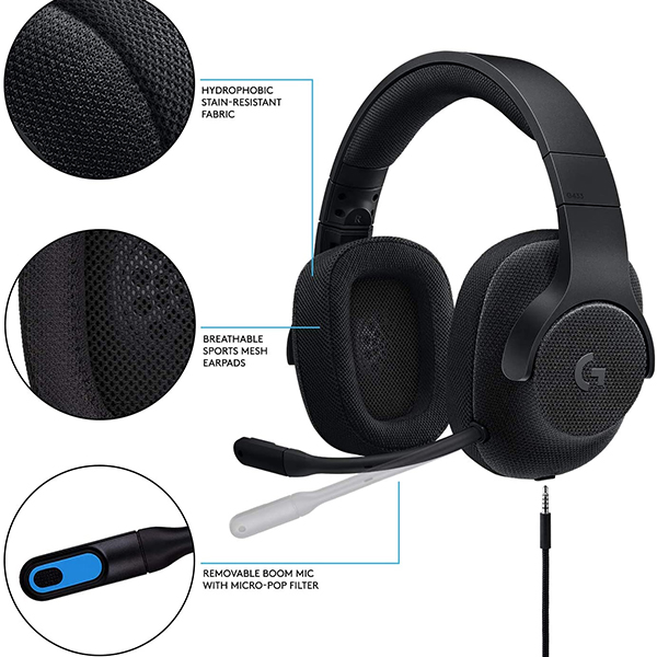 Logitech G433 7.1 Surround Sound Gaming Headset – iGamerWorld
